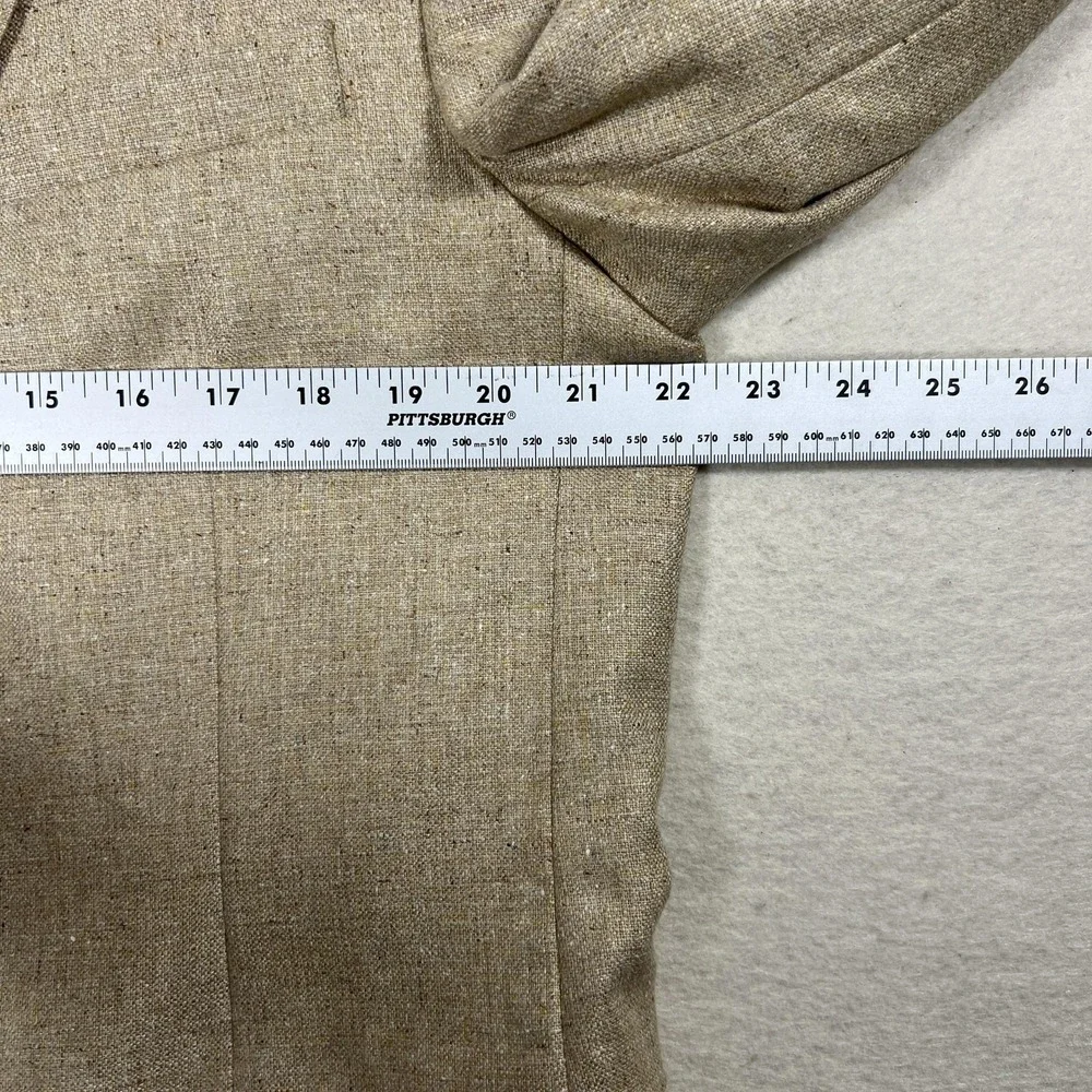 Jos A Bank Signature Collection Men's 42R 100% Silk‎ Blazer Tan Tailored Fit
